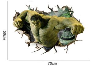 Živá Zeď Samolepka Rozzlobený Hulk z Avengers