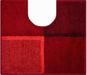 Koupelnová předložka GRUND Diviso | červená Typ: 50x60 cm WC výřez