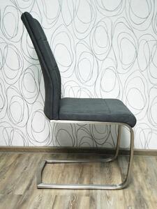 Čalouněná židle 15107A 100x40x65 cm mikroplyš kov