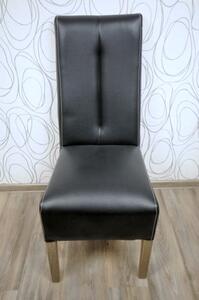 Jídelní židle 11955A 107x42x52 cm dřevo imitace kůže