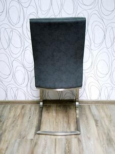 Čalouněná židle 15107A 100x40x65 cm mikroplyš kov