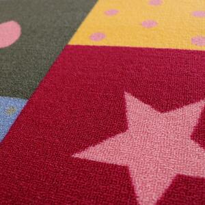 Metrážový dětský koberec Fancy - šíře 4 m | vícebarevná Šíře role: Cena za 1 m2