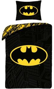 Bavlněné ložní povlečení Batman - motiv Logo - 100% bavlna - 70 x 90 cm + 140 x 200 cm