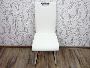 Jídelní židle NEVIA 15917A 20337A 101x41x55 cm imitace kůže kov