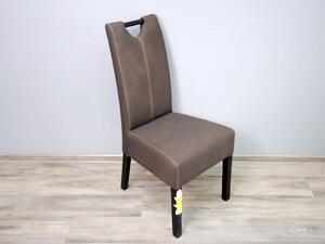 Čalouněná židle ALESSIA 16034A 100x37x60 cm imitace kůže bukové dřevo