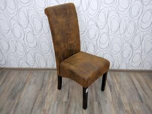 Jídelní židle NELLO 16051A 109x42x63 cm mikrovlákno borovice