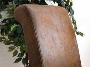 Jídelní židle NELLO 16051A 109x42x63 cm mikrovlákno borovice