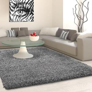 Ayyildiz Chlupatý kusový koberec Life Shaggy 1500 šedý Typ: kulatý 160 cm