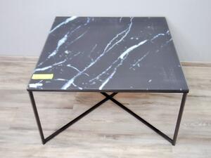 Konferenční stolek KATORI II 16186A 46x80x80 cm kov sklo