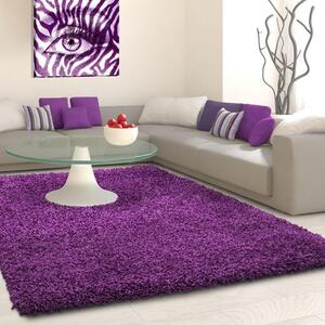 Ayyildiz Chlupatý kusový koberec Life Shaggy 1500 fialový Typ: 60x110 cm