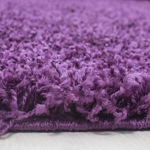 Ayyildiz Chlupatý kusový koberec Life Shaggy 1500 fialový Typ: kulatý 120 cm