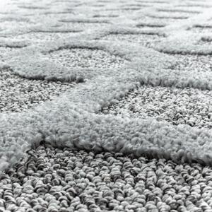 Ayyildiz, Moderní kusový koberec Pisa 4702 Grey | Šedá Typ: kulatý 200x200 cm