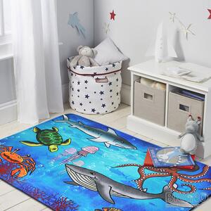 Dětský kusový koberec Sea World | vícebarevný Typ: 76.5x117 cm