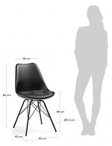 RALF EPOXY židle černá