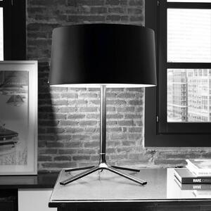 Grok Hall stolní lampa s látkovým stínidlem, černá