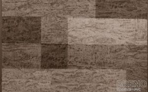 Moderní koberec běhoun Icona 44 hnědý Šíře role: šíře 80 cm