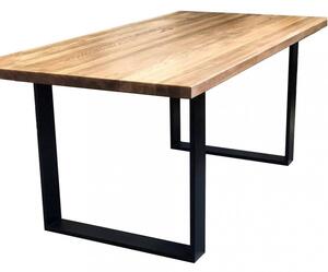 Stará Krása – Ruční výroba Jídelné stoly s černým podnožím 140 x 70 x 76 cm