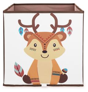 Látkový box na hračky jelen indián