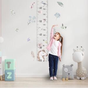 Funlife Nálepka do dětského pokoje dětský metr jednorožec 20 x 110 cm