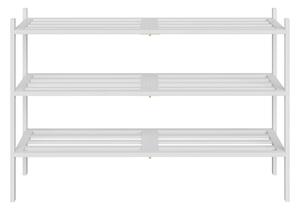 SONGMICS Bambusový botník Gresty 70 cm bílý