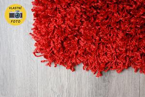 Ayyildiz Chlupatý kusový koberec Dream Shaggy 4000 červený Typ: 60x110 cm