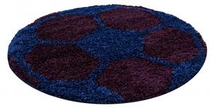 Dětský kusový koberec Fun 6001 Navy | modrý Typ: kulatý 100 cm