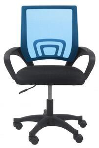 Topeshop Otočná židle MORIS - modrá