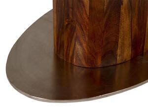 Jídelní stůl CUBUS 20690A 75x100x180 cm palisandr masiv kov nerez