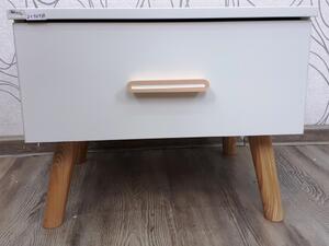 Noční stolek ANNETT 21101A 38x47x49 cm dřevolaminát dřevo