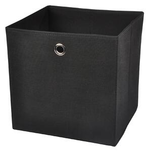 Homea Textilní úložný box černý
