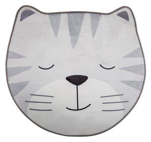 Atmosphera for Kids Dětský koberec kočka protiskluzový šedý 100 cm