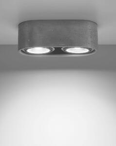 Stropní svítidlo Basic 2, 1x betonové stínítko