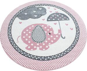 Ayyildiz Dětský kusový koberec Kids 570 Pink | růžový Typ: kulatý 120 cm