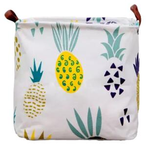 Dream Creations Čtvercový koš na hračky motiv ananas 33 x 33 cm