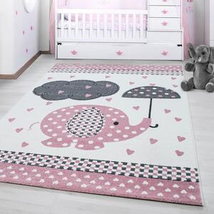 Ayyildiz Dětský kusový koberec Kids 570 Pink | růžový Typ: kulatý 120 cm