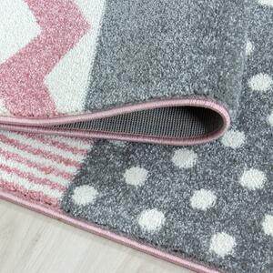 Dětský kusový koberec Kids 620 Pink | růžový Typ: kulatý 160 cm