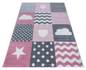 Dětský kusový koberec Kids 620 Pink | růžový Typ: 160x230 cm