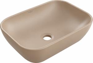 Mexen Rita umyvadlo na desku 45 x 32 cm, cappuccino mat - 21084564