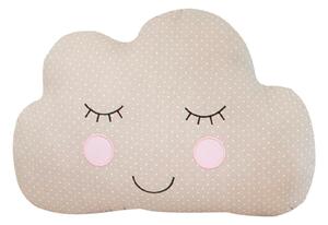 Sass & Belle Dětský polštářek Sweet Dreams Cloud béžový 30 x 25 cm