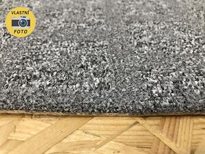 Metrážový koberec bytový Plaza 5391 šedý - šíře 4 m Šíře role: Cena za 1 m2