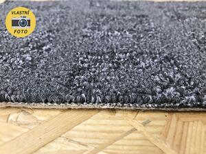Metrážový koberec bytový Plaza 5392 šedý - šíře 4 m Šíře role: Cena za 1 m2