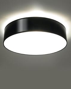 Stropní svítidlo Arena, 1x černé plastové stínítko, (bílý plast), (fi 45 cm)