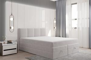 Čalouněná postel s úložným prostorem 140x200 PORSHA - šedá