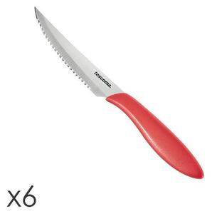 Nůž steakový PRESTO, 12 cm, 6 ks. - Červený