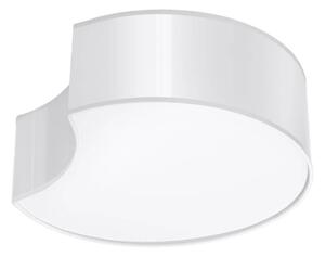 Stropní svítidlo Circle, 1x bílé plastové stínítko, (bílý plast)