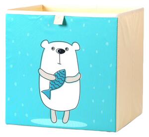 Látkový box na hračky medvěd