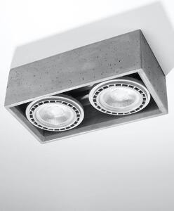 Stropní svítidlo Quatro Maxi, 1x betonové stínítko