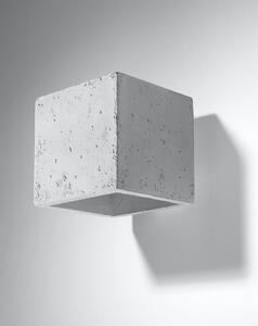 Nástěnné svítidlo Quad, 1x betonové stínidlo