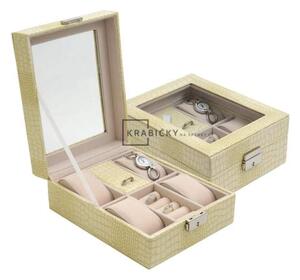 Klenoty Budín Menší praktická krémová šperkovnice SP-1810/A20 (Klenoty Budín Menší praktická krémová šperkovnice SP-1810/A20)