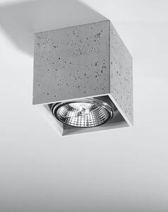 Stropní svítidlo Valde, 1x betonové stínítko
